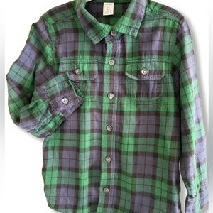 Boys Old Navy Long Sleeve Button Up 100% Cotton Dress Shirt Size 5T